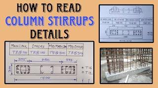 How to read Column Stirrups details | Engineering Tactics