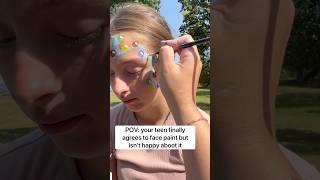 Inside out inspired face painting #facepaint #facepainting #facepainter #insideout #shorts #artist