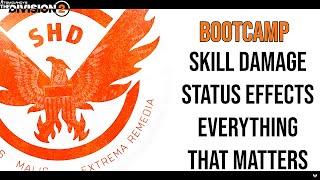 The Division 2 | Status Effects and Skill Damage Explained | How to Status Effects and Skill Builds