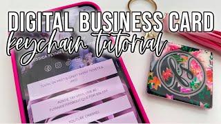 Digital Business Card Keychain Tutorial