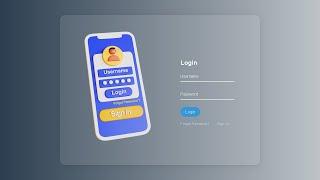 Login Form Page using HTML and CSS | lofi coding | Webwiz