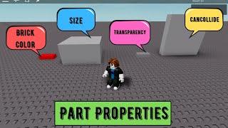 Roblox Studio Tutorial: Changing Part Properties