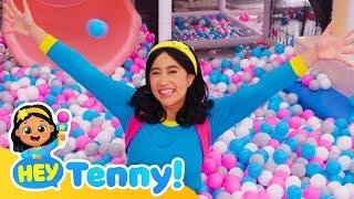 What makes you happy? | Indoor Playground with Tenny | Educational Videos for Kids | Hey Tenny!