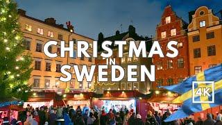 Gamla Stan Christmas Market, Stockholm, Sweden 4K