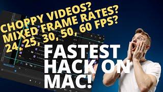 Choppy Video from Mixed Frame Rates - FIXED! #premierepro