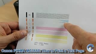 Canon Pixma MG3550: How to Print a Nozzle Check Test Page