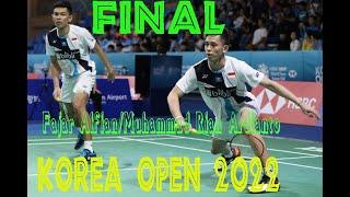 Final Korea Open Badminton 2022 |Fajar ALFIAN/ Muhammad Rian ARDIANTO vs KANG Minhyuk/ SEO Seungjae