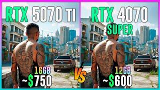 RTX 5070 TI vs RTX 4070 SUPER  - Test in 16 Games