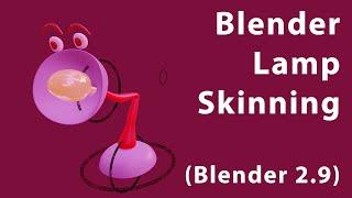 Blender 2. 9 Lamp skinning - weight painting