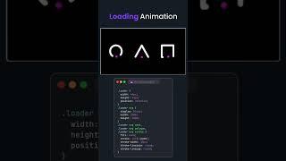 Epic Loading Animation with Just HTML & CSS!  #coding #shorts #viralshorts