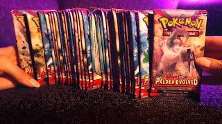 Pokemon Paldea Evolved Booster Box Opening  ASMR Cards Sounds / Crinkles / Soft Spoken