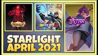 STARLIGHT APRIL 2021 | UPCOMING SKINS UPDATES | MLBB