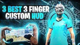 TOP 3 BEST CUSTOM HUD FREE FIRE 3 FINGER CLAW | BETTER THAN PC PLAYERS | THREE FINGER CUSTOM HUD