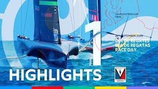 Louis Vuitton Cup Final Day 1 Highlights