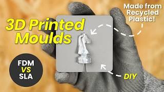 How to 3D Print Injection Molds (FDM vs SLA) to Recycle Plastic!