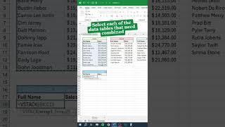 VSTACK in Excel! #excel #stack #data