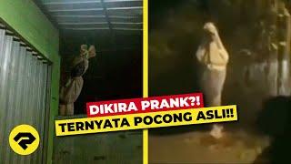 DIKIRA PRANK?! TERNYATA POCONG ASLI!! INI PENAMPAKAN POCONG TERJELAS TERREKAM KAMERA!! 