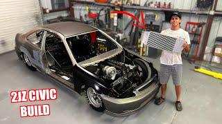 Building The Intercooler For Our 2JZ "Promod" Civic!