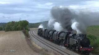 Longueville - train de machines à vapeur