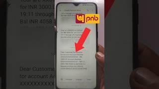 PNB account balance check number #pnb #punjabnationalbank #technicalbankingonline #shortvideo