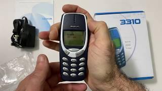 ASMR show: Nokia 3310 / unboxing / clicky buttons / beeps / Insert SIM Error / No Talking