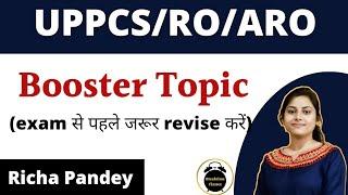 Most important topic COMPILATION for UPPCS/RO/ARO | Richa Pandey