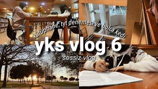 Kütüphanede bir günüm, tyt denemesi, sessiz vlog