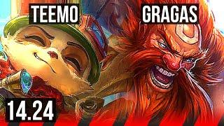 TEEMO vs GRAGAS (TOP) | 600+ games | KR Diamond | 14.24