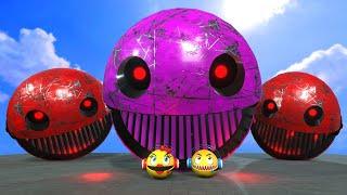 ROBOT PACMAN VS MONSTER PACMAN VS CARTOON CAT VS ROBOT PACMAN AYOTA TE