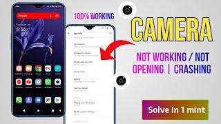 Camera Not Working? Solve in 2 Mint | camera app crashing/ not opening | camera issue | camera