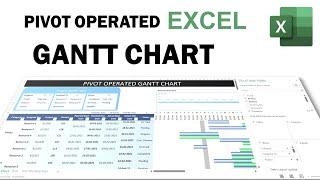 Excel Gantt Chart with Pivot Table (V006)