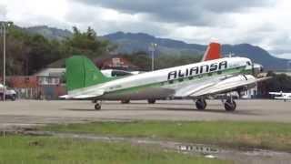 AMAZING! Douglas DC-3 props STILL in commercial operation, Villavicencio, Colombia [AirClips]