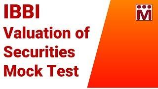 IBBI  Valuation of Securities or Financial Assets Mock Test