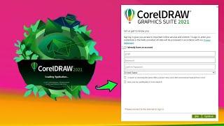 fixed email verification and login screen coreldraw 2021 problem