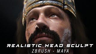 GAMES ART |  Realistic Head Sculpt - Hair (Part 2)