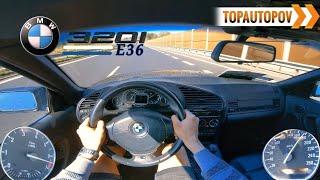 BMW 320i E36 Cabrio (110kW) |37| 4K TEST DRIVE POV - R6 SOUND, ACCELERATION & ENGINETopAutoPOV