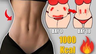 SMALLER WAIST & FAT BURNING 20 Min Home Workout To Lose Weight