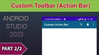 custom toolbar and action bar || Android Studio || Option Menu || SR CodeX