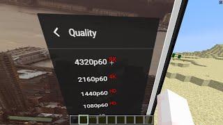 what if I turned on 8K Video in Minecraft?