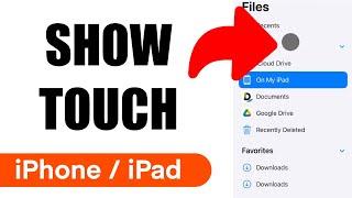How to Show Touches in iPhone/iPad (iOS)