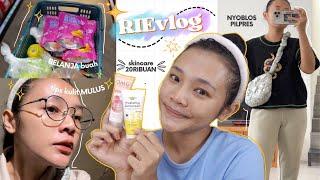 VLOG  BELANJA BUAH, SKINCARE KULIT MULUS BUDGET 20RIBU, NYOBLOS, NGEDATE | RIRIEPRAMS