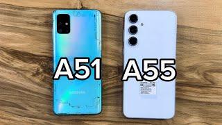 Samsung Galaxy A51 vs Samsung Galaxy A55