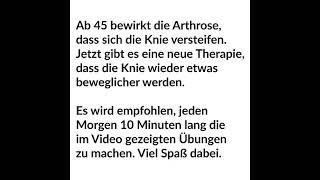 Kampf der Arthrose, Ü45