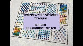 Temperature Stitches Tutorial - Border - Herringbone Stitch