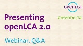 Webinar: Presenting openLCA 2.0