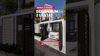 inspirasi desain rumah minimalis 2 lantai lebar 6 meter x 12 meter dengan rooftop