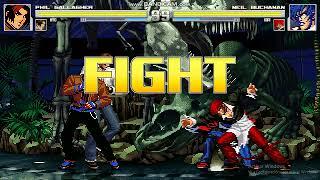 Mugen Phil Gallagher and Kyo Kusanagi vs Neil Buchanan and Iori Yagami