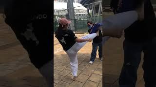 TAEKWONDO TRAINING #slap #kick #satisfying #shorts #trendingshorts #taekwondo #nevergiveup