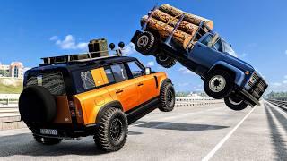 Force Field Car Crashes #2 - BeamNG Drive | CrashBoomPunk