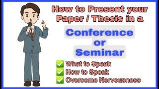 How to present your paper in conference or seminar|| Thesis presentation || M.Sc/PhD Students|| TSH